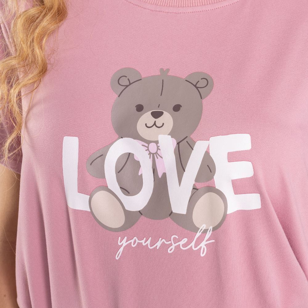 Pijama Feminino Curto Peletizado Camila Moretti