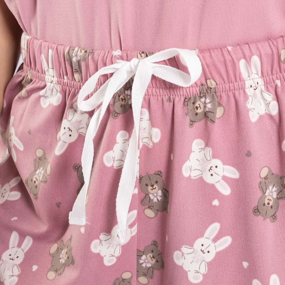 Pijama Feminino Curto Peletizado Camila Moretti