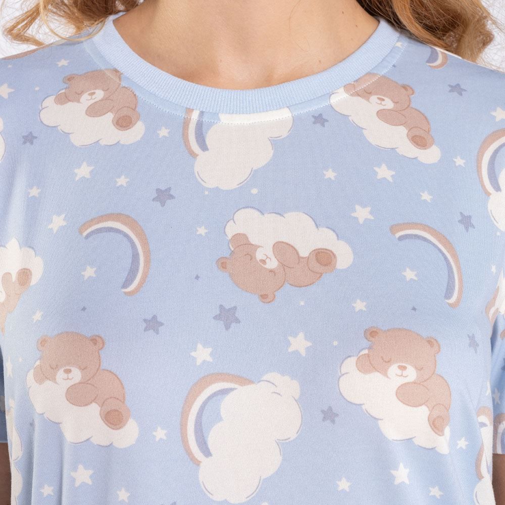 Pijama Feminino Curto Peletizado Camila Moretti