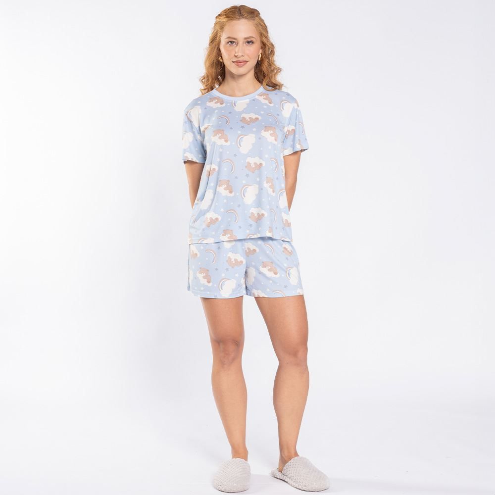 Pijama Feminino Curto Peletizado Camila Moretti