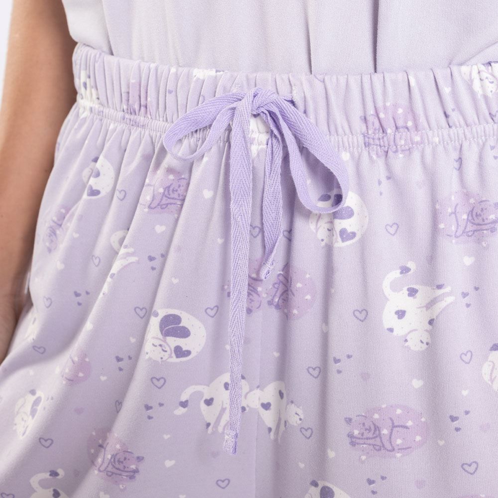 Pijama Feminino Curto Peletizado Camila Moretti