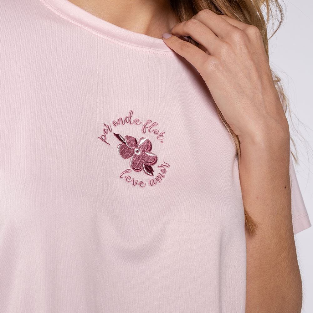 Pijama Feminino Curto Peletizado Camila Moretti