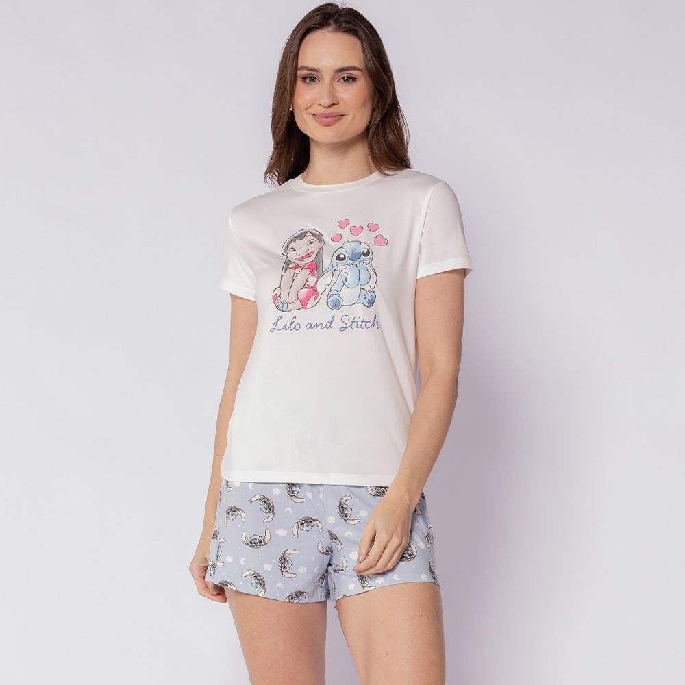Pijama Feminino Curto Peletizado Disney