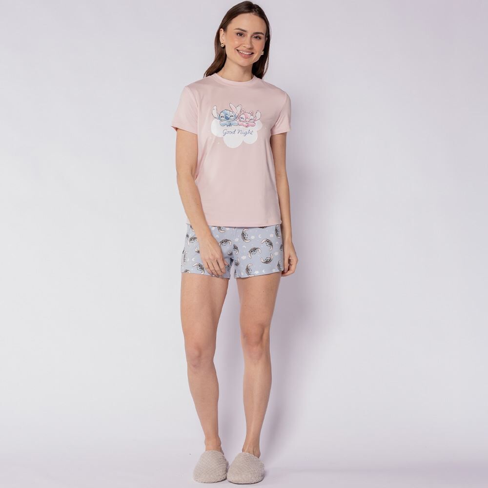 Pijama Feminino Curto Peletizado Disney