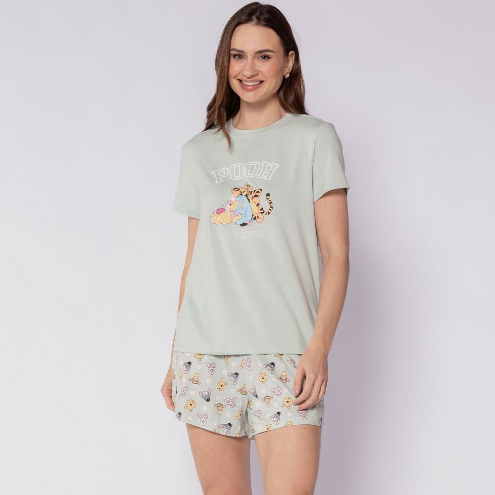 Pijama Feminino Curto Peletizado Disney