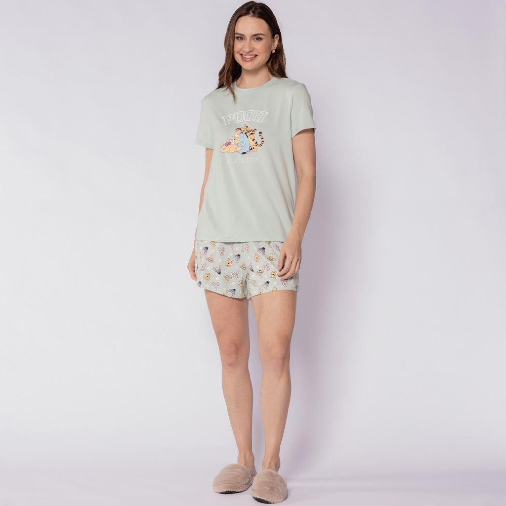 Pijama Feminino Curto Peletizado Disney