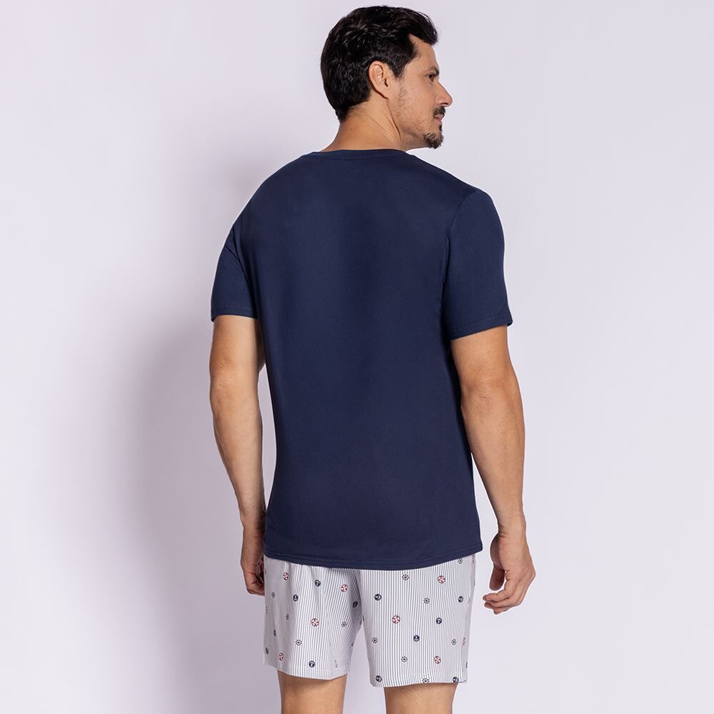 Pijama Masculino Curto Peletizado Marc Alain