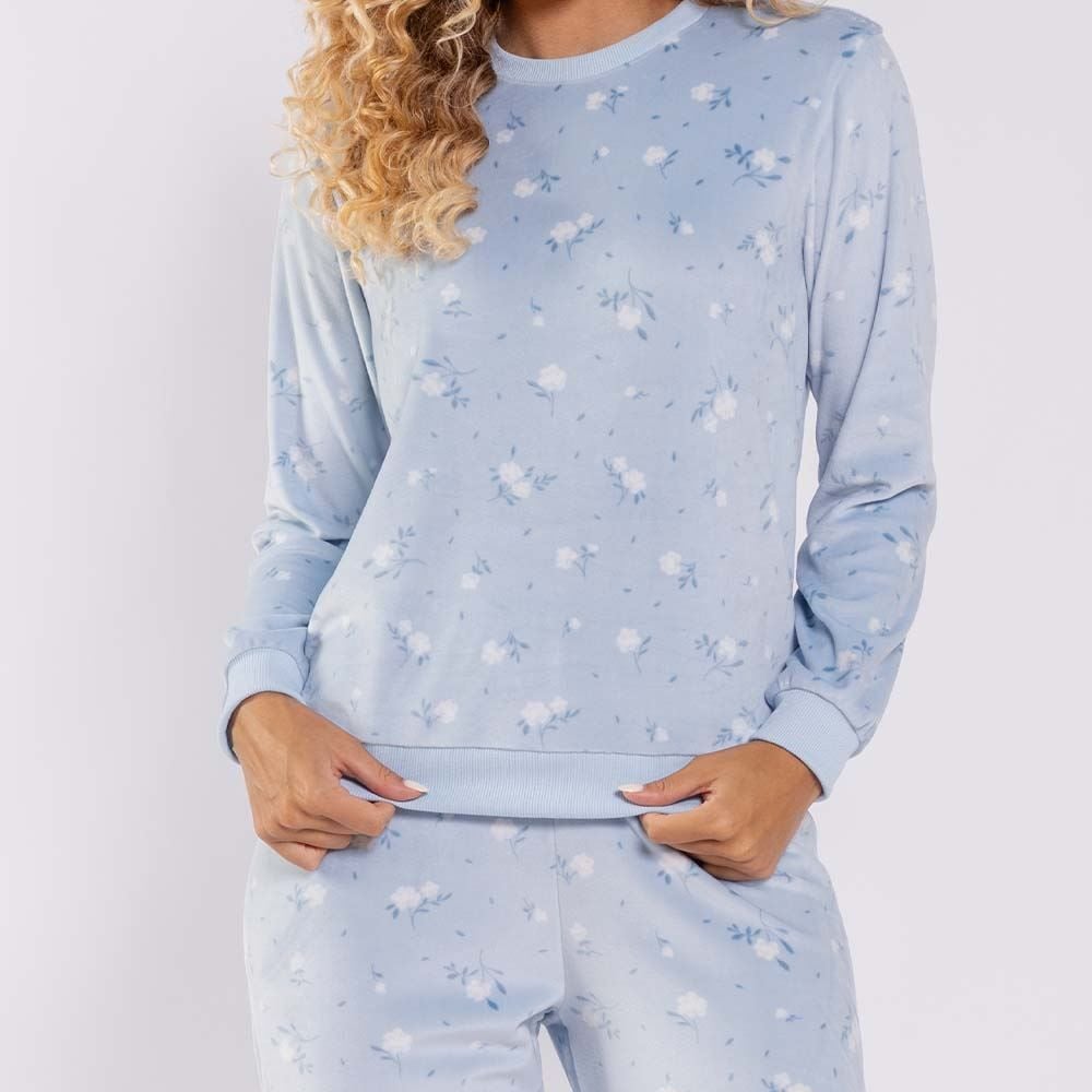 Pijama Feminino Longo Em Plush Camila Moretti