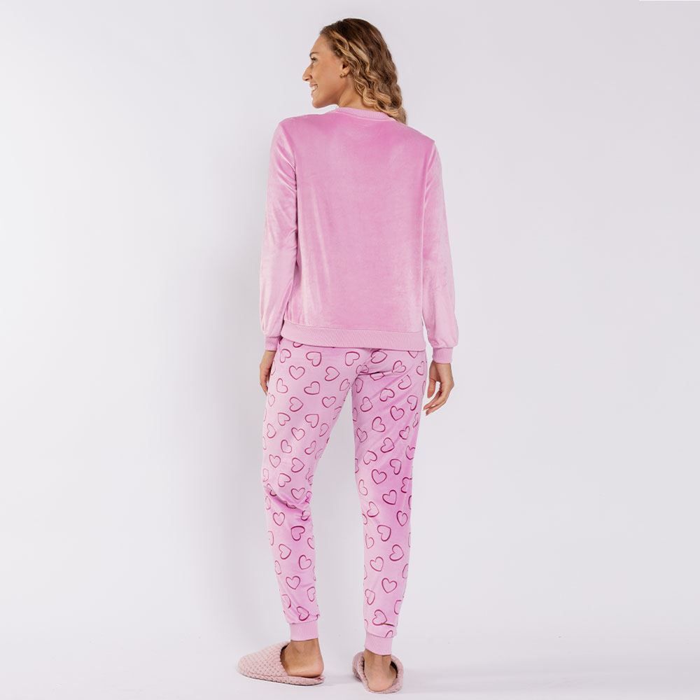 Pijama Feminino Longo Em Plush Dream Big Camila Moretti