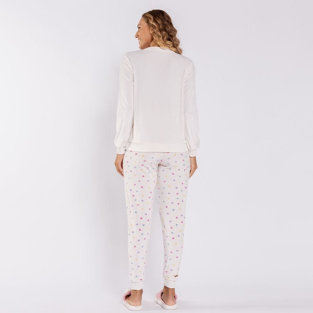 Pijama Feminino Longo Em Plush In Love Camila Moretti