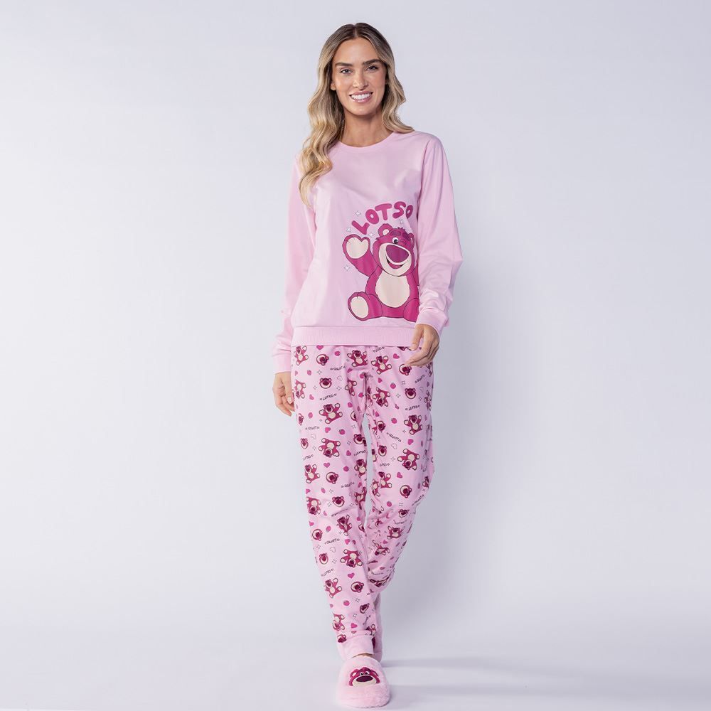 Pijama Feminino Longo Moletinho Toy Story Disney