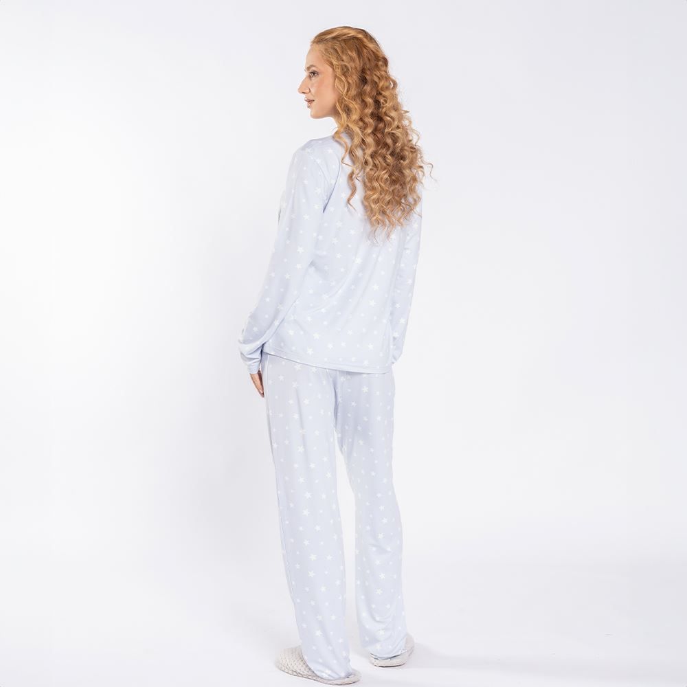 Pijama Feminino Longo Peletizado Camila Moretti