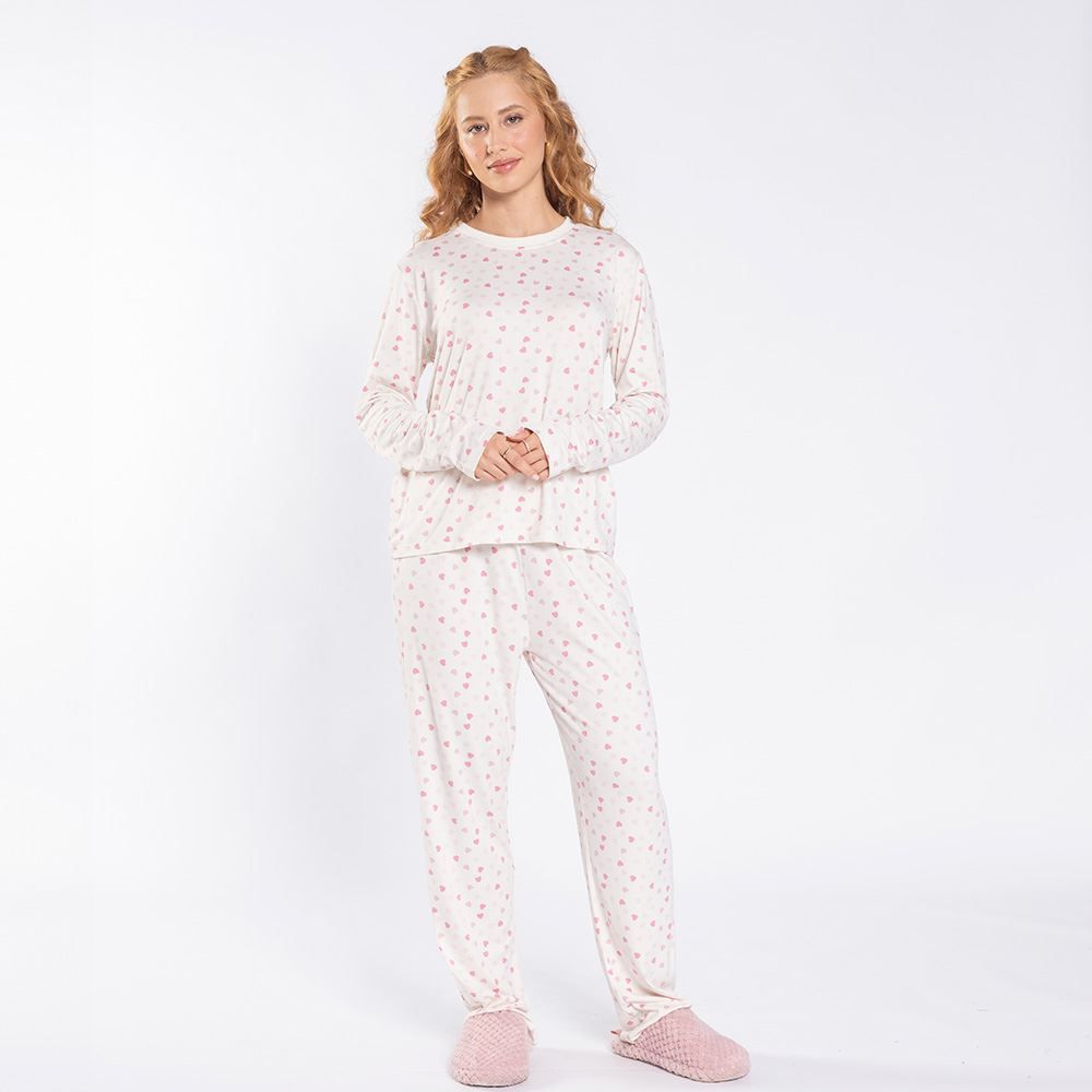 Pijama Feminino Longo Peletizado Camila Moretti