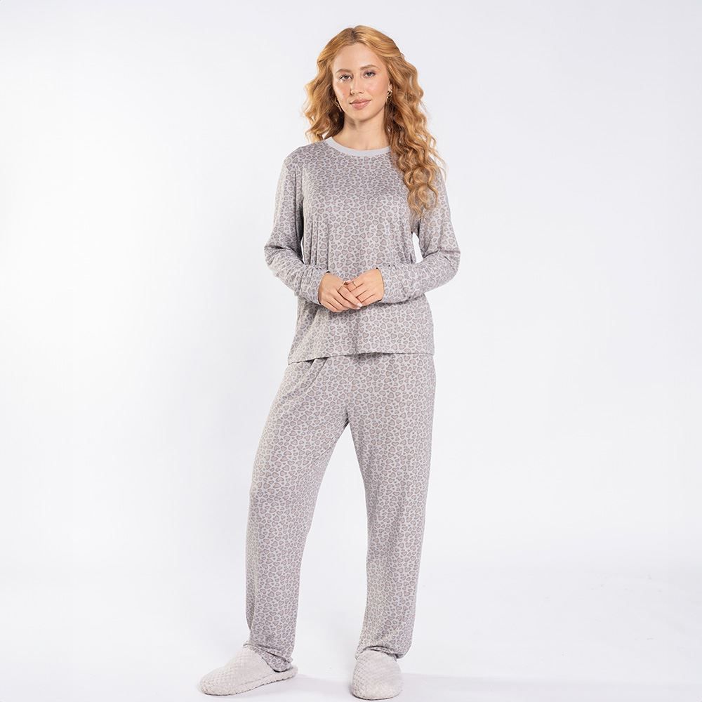 Pijama Feminino Longo Peletizado Camila Moretti