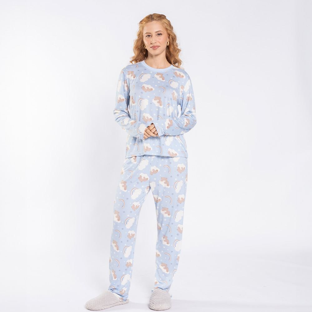 Pijama Feminino Longo Peletizado Camila Moretti