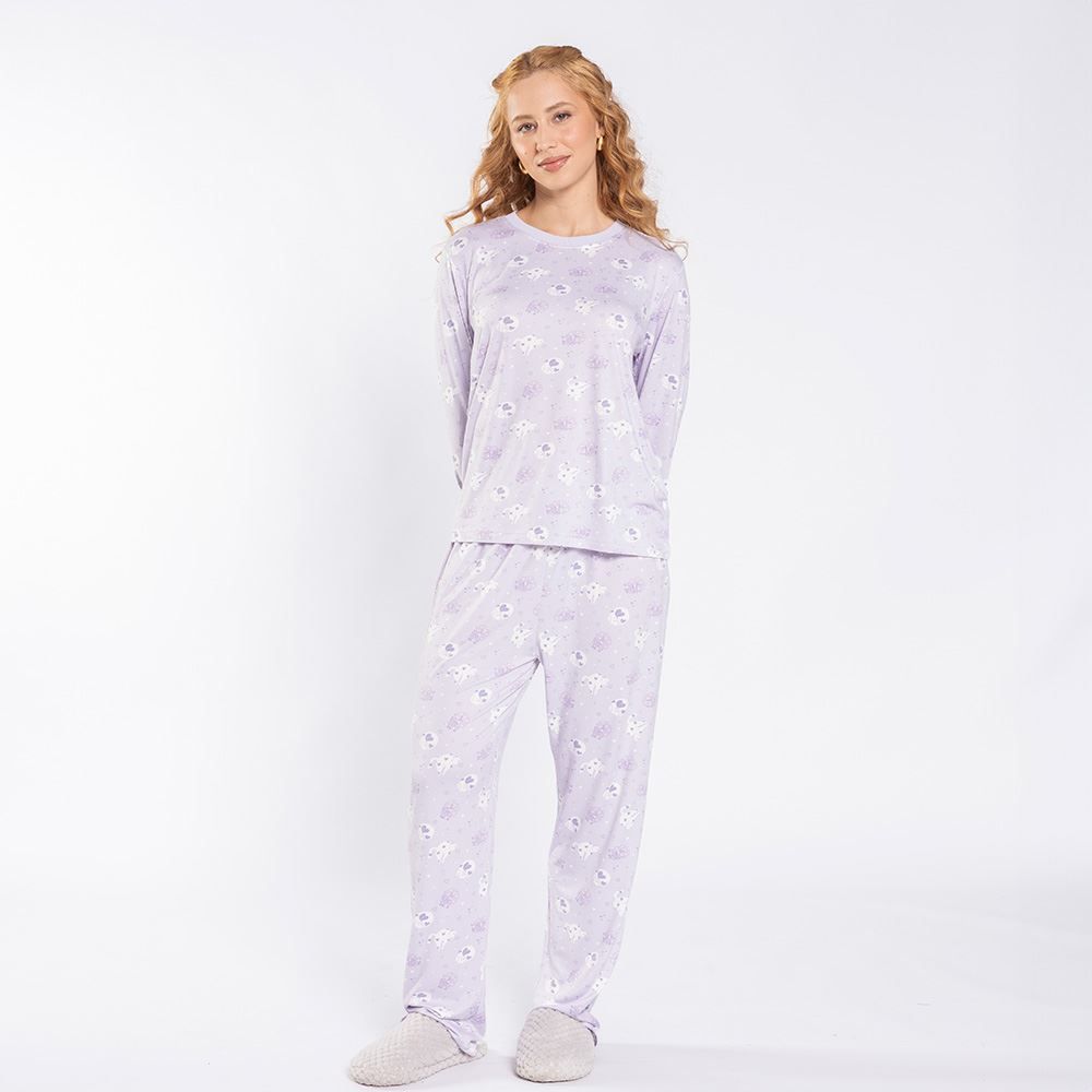 Pijama Feminino Longo Peletizado Camila Moretti
