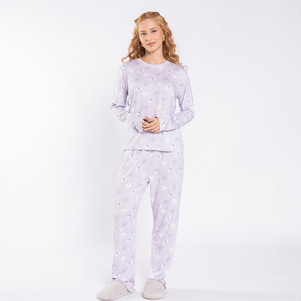 Pijama Feminino Longo Peletizado Camila Moretti