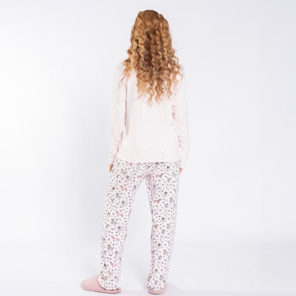 Pijama Feminino Longo Peletizado Camila Moretti