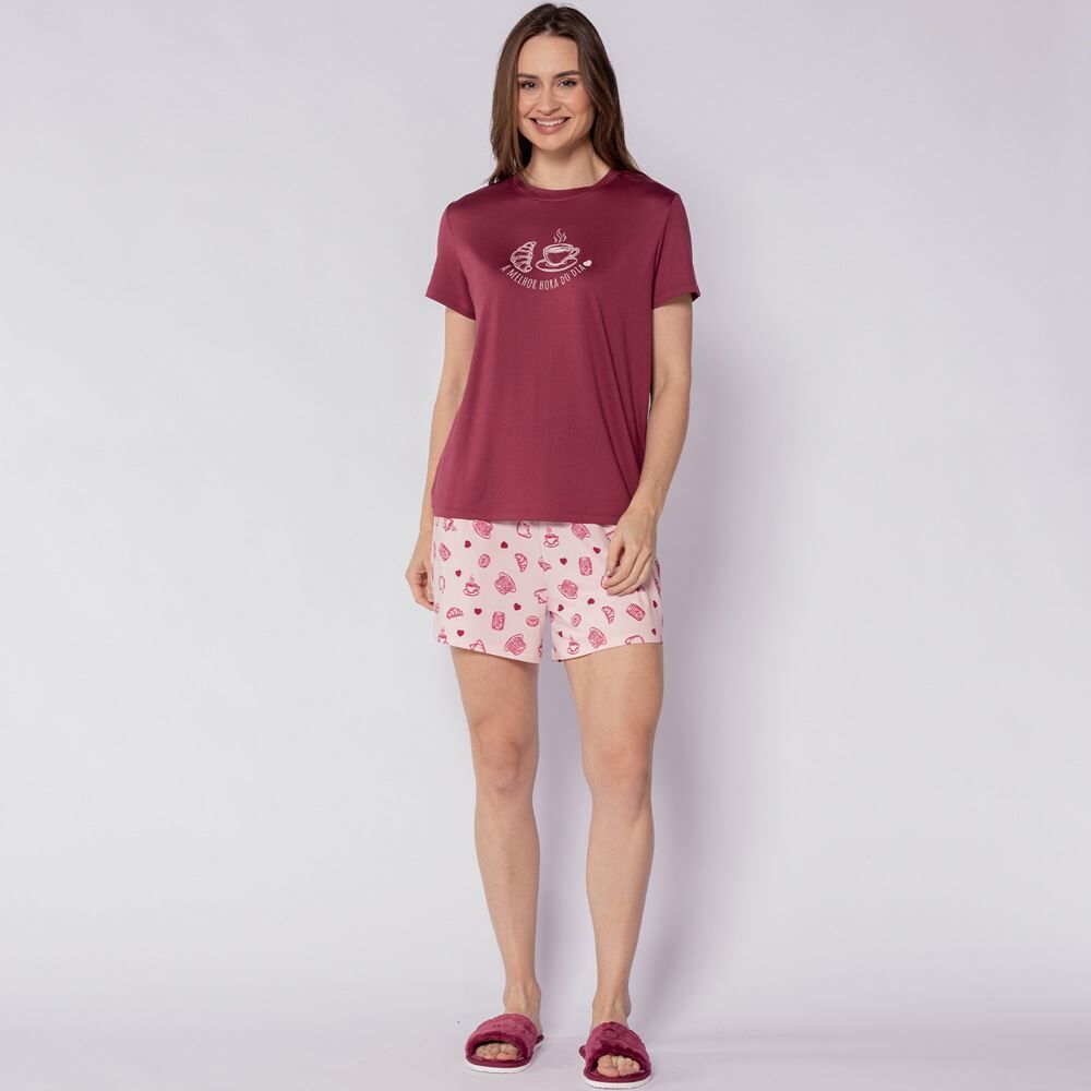 Pijama Feminino Peletizado Camila Moretti
