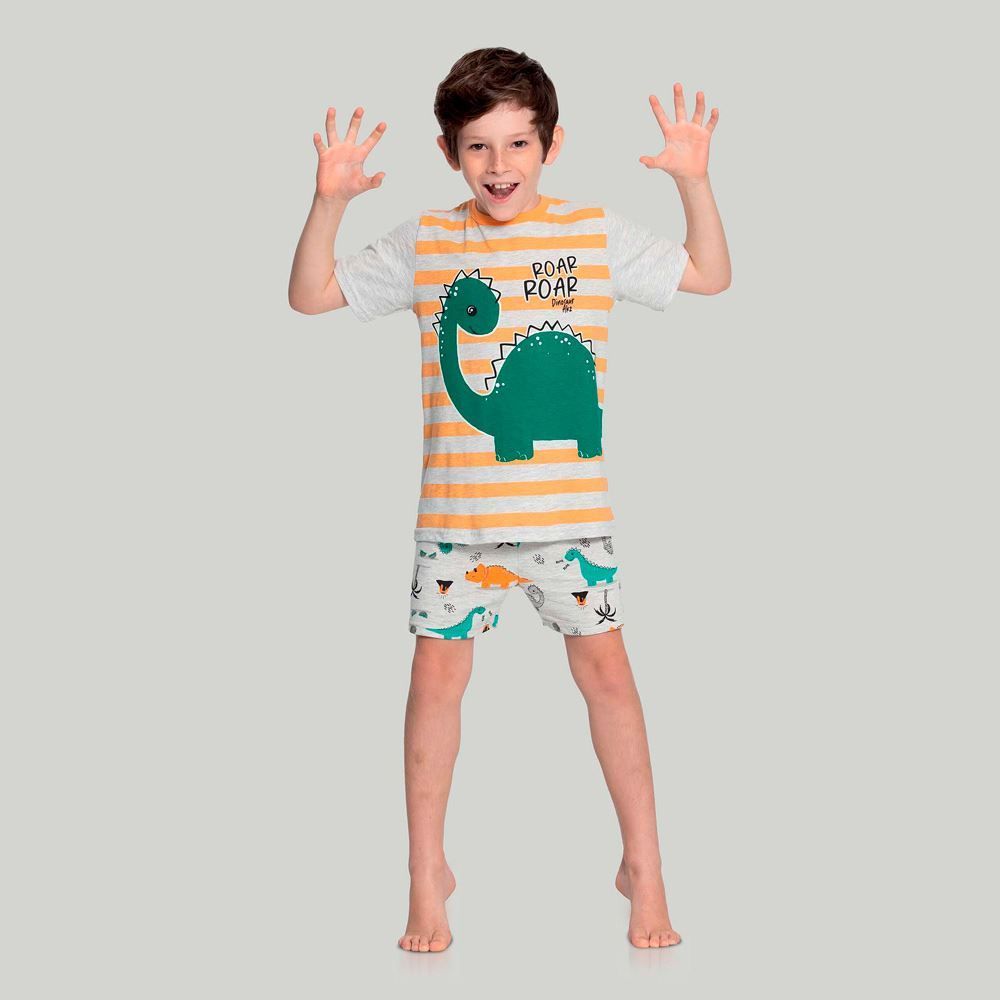 Pijama Infantil 04 a 10 Anos Manga Curta Alakazoo