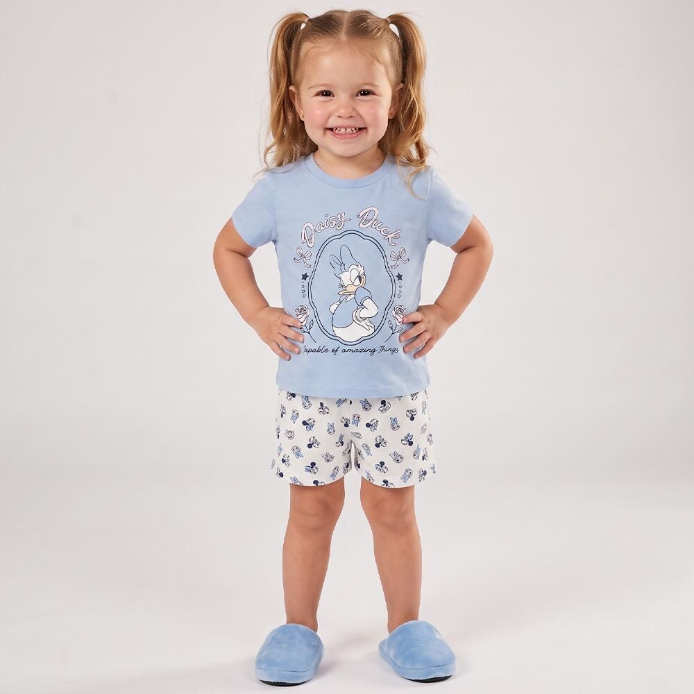 Pijama Infantil Menina 1 a 3 Anos Curto Margarida Disney