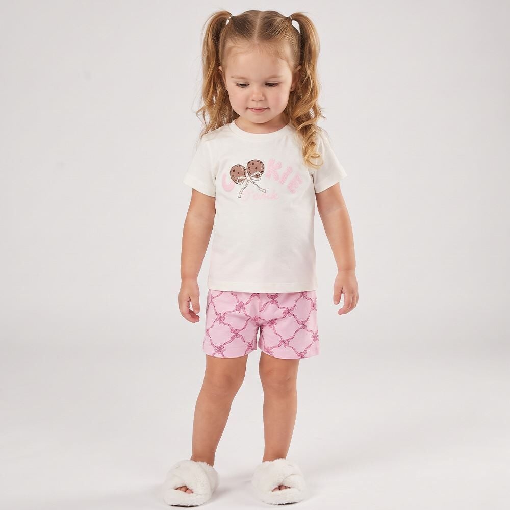 Pijama Infantil Menina 1 a 3 Anos Em Algodão Yoyo Kids