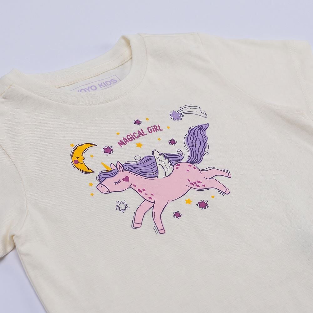 Pijama Infantil Menina 1 a 3 Anos Unicórnio Yoyo Kids