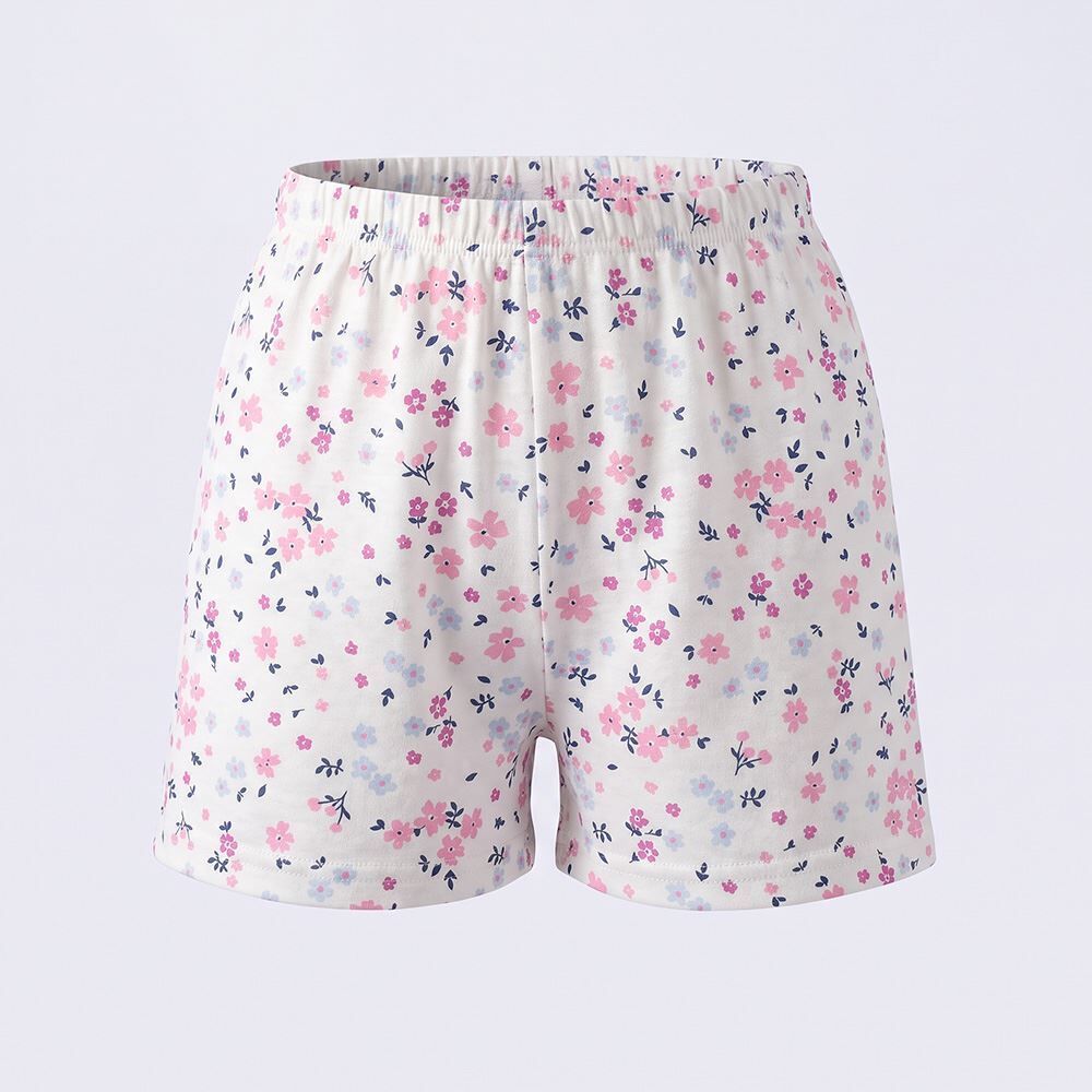 Pijama Infantil Menina 4 a 10 Anos Curto Floral Marmelada