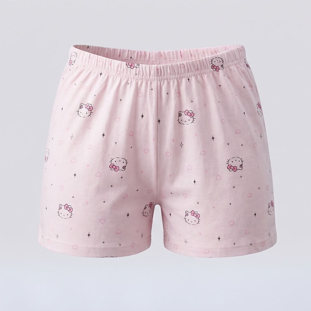 Pijama Infantil Menina 4 a 10 Anos Curto Hello Kitty Disney