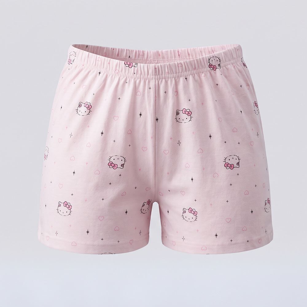 Pijama Infantil Menina 4 a 10 Anos Curto Hello Kitty Disney