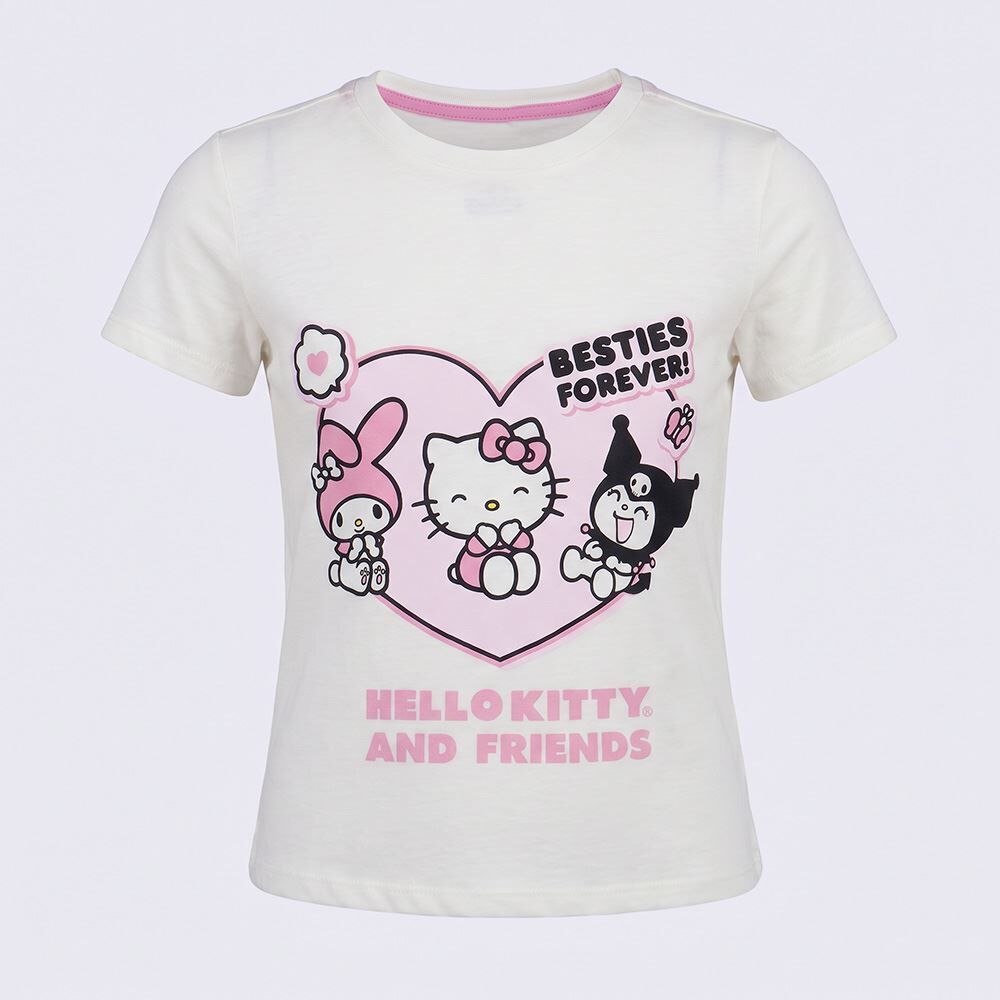 Pijama Infantil Menina 4 a 10 Anos Curto Hello Kitty e Friends Disney