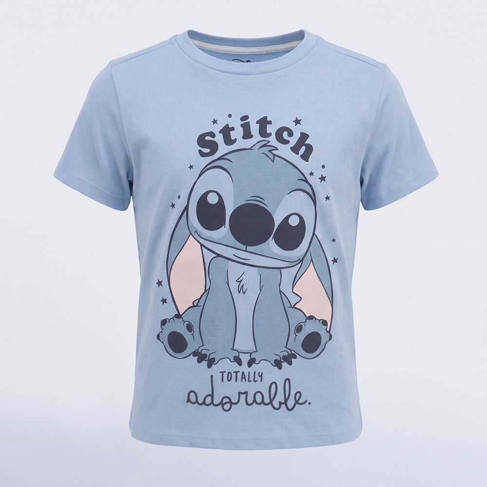 Pijama Infantil Menina 4 a 10 Anos Curto Stitch Disney