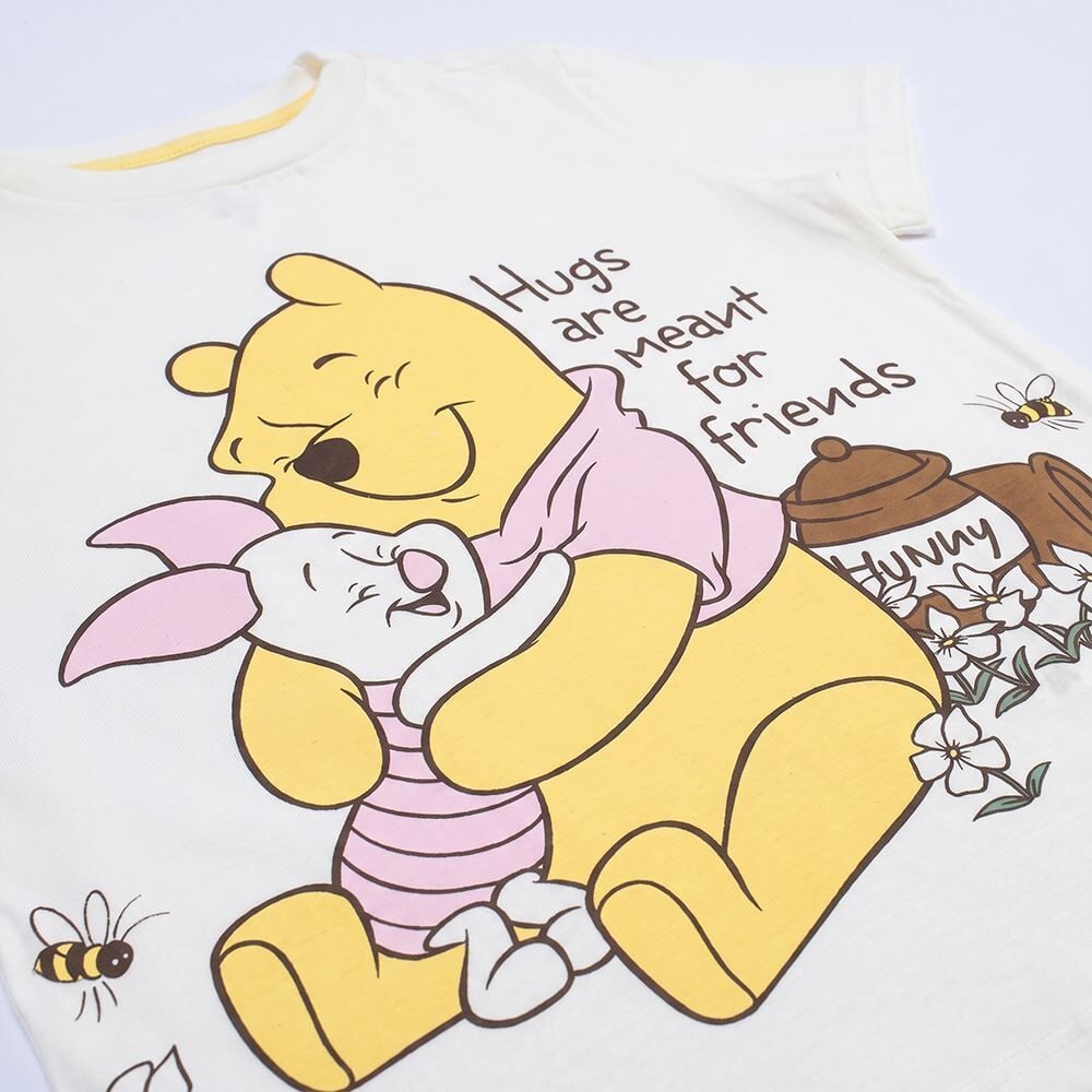 Pijama Infantil Meninas 4 a 10 Anos Curto Pooh Disney