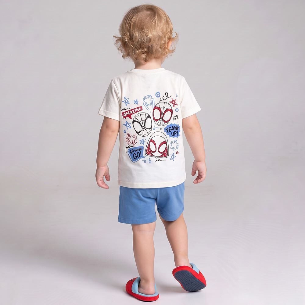 Pijama Infantil Menino 1 a 3 Anos Curto Spider Disney
