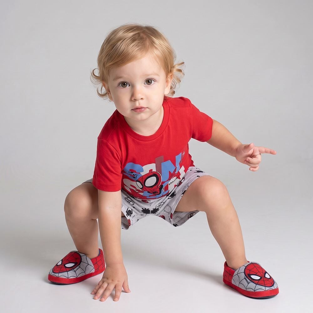 Pijama Infantil Menino 1 a 3 Anos Curto Spider Disney