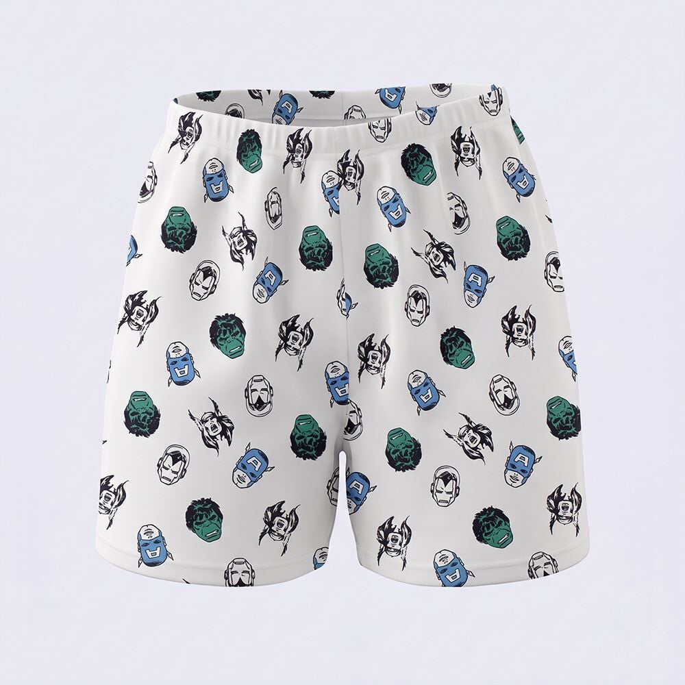 Pijama Infantil Menino 4 a 10 Anos Curto Avengers Disney