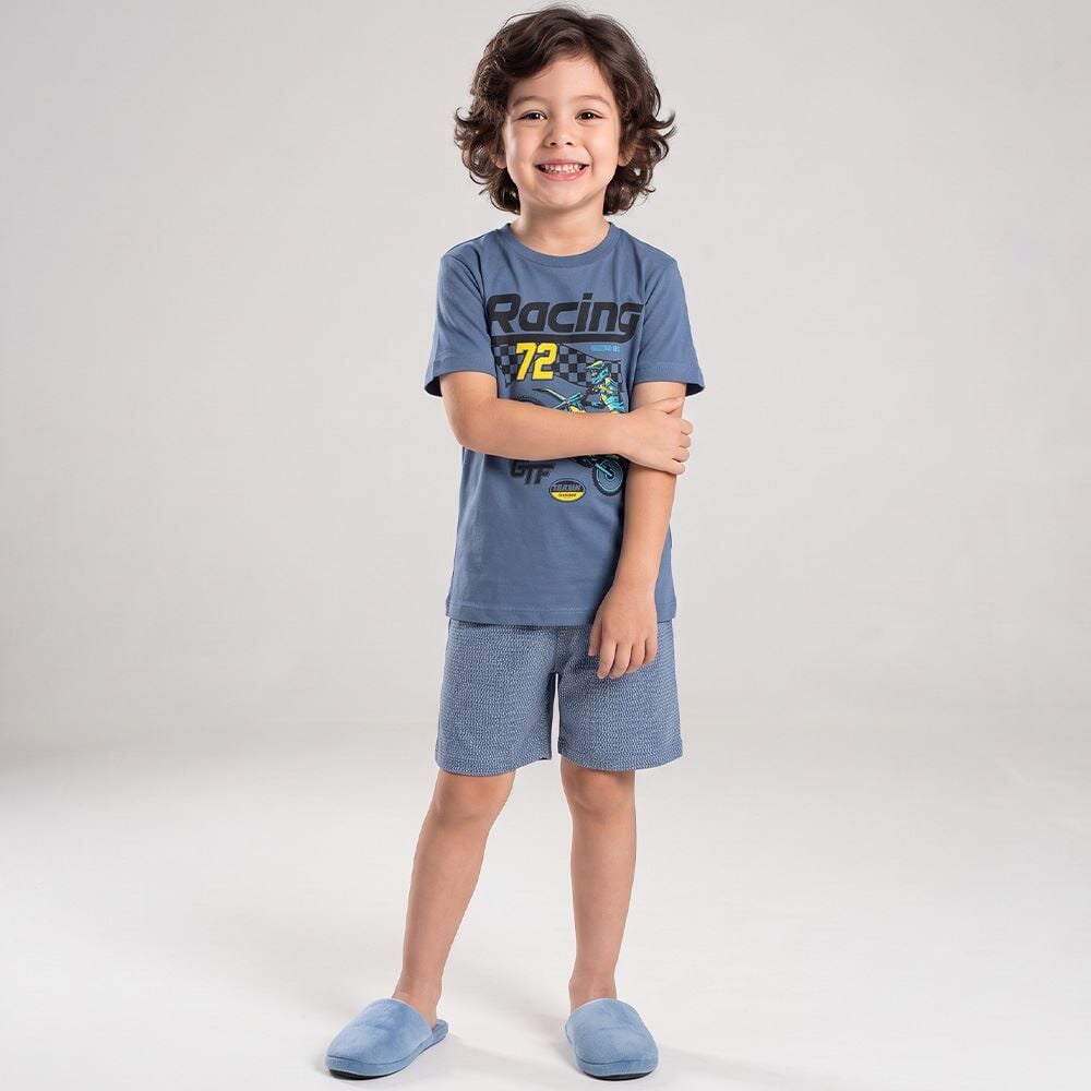 Pijama Infantil Menino 4 a 10 Anos Curto Hot Dog