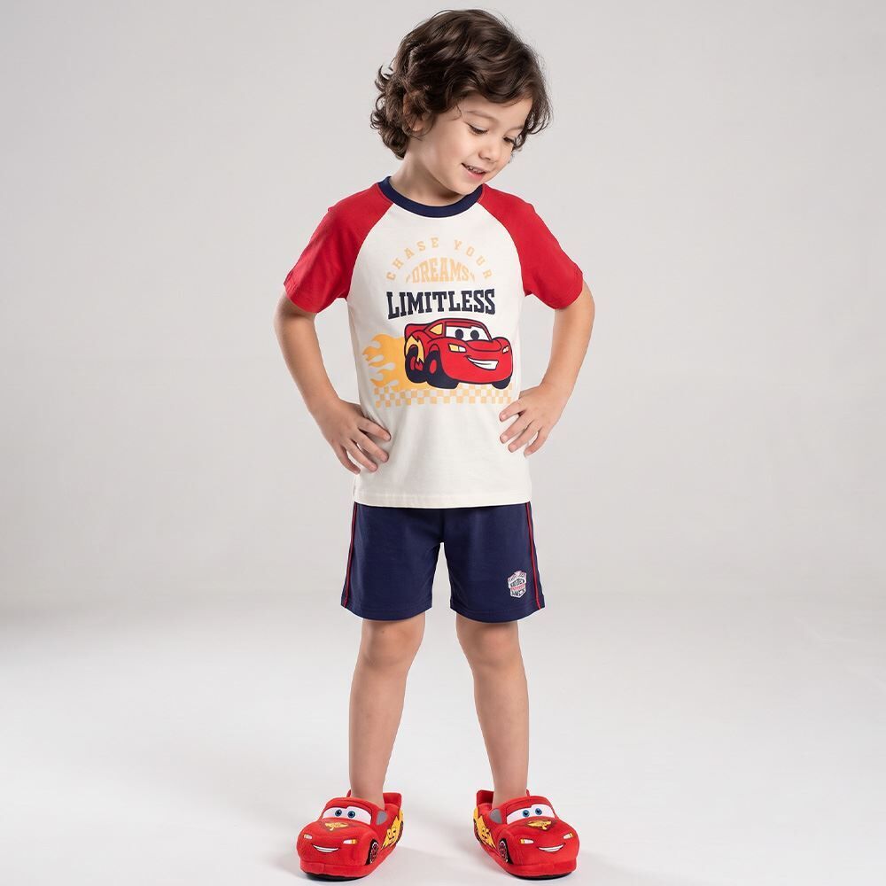 Pijama Infantil Menino 4 a 10 Anos Curto Mcquenn Disney