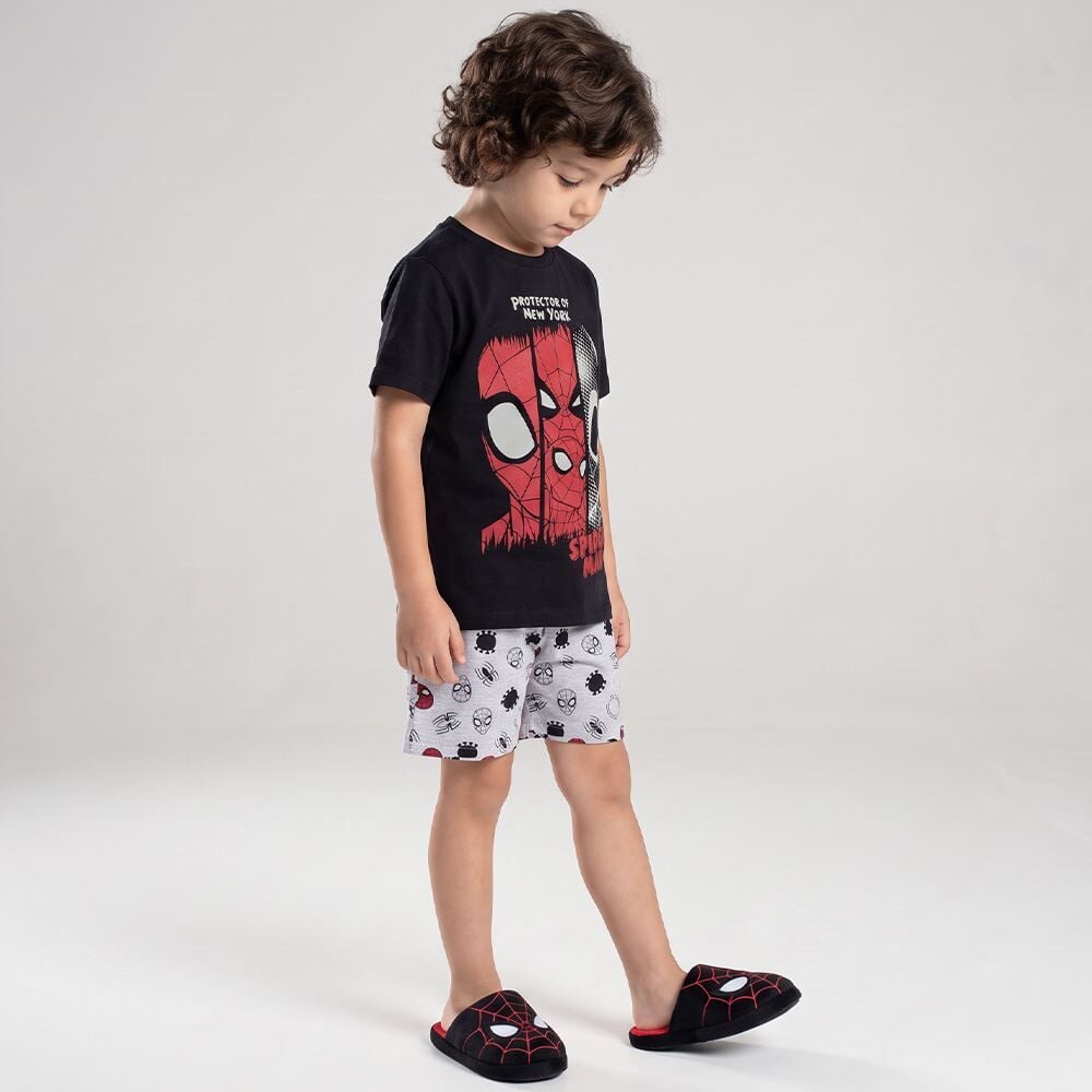 Pijama Infantil Menino 4 a 10 Anos Curto Spider Disney