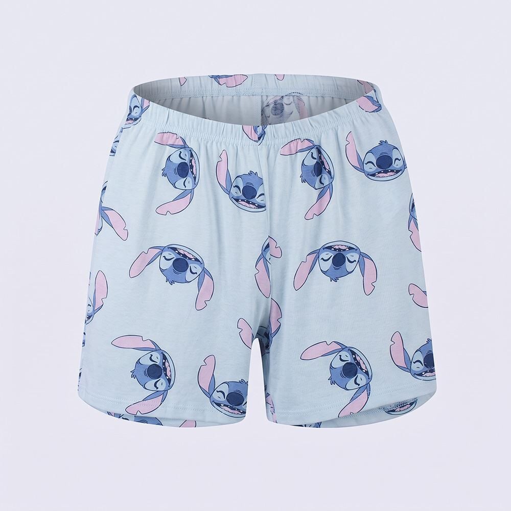 Pijama Infantil Menino 4 a 10 Anos Curto Stitch Disney