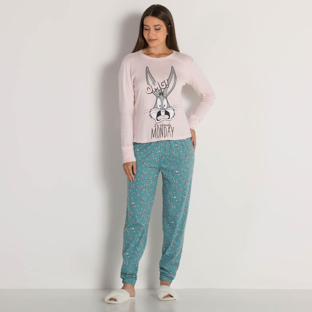 Pijama Longo Looney Tunes Warner Bros