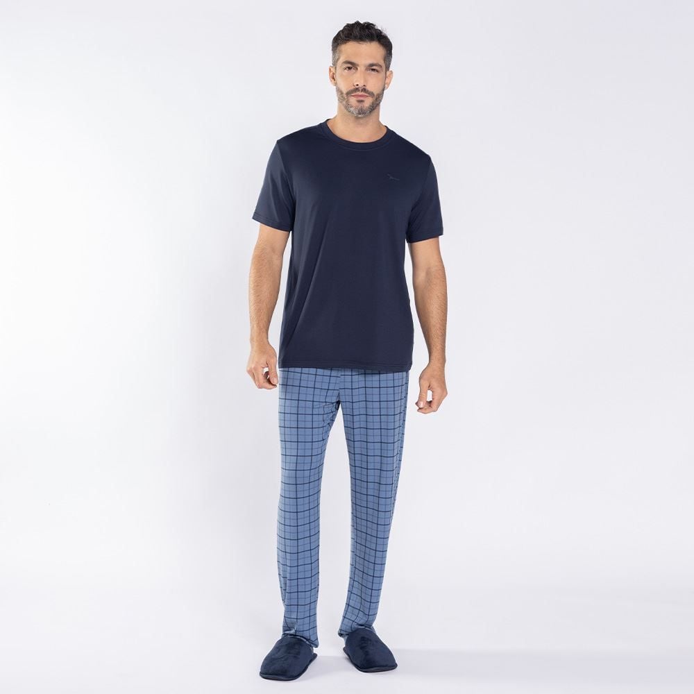 Pijama Masculino Calça e Manga Curta Marc Alain