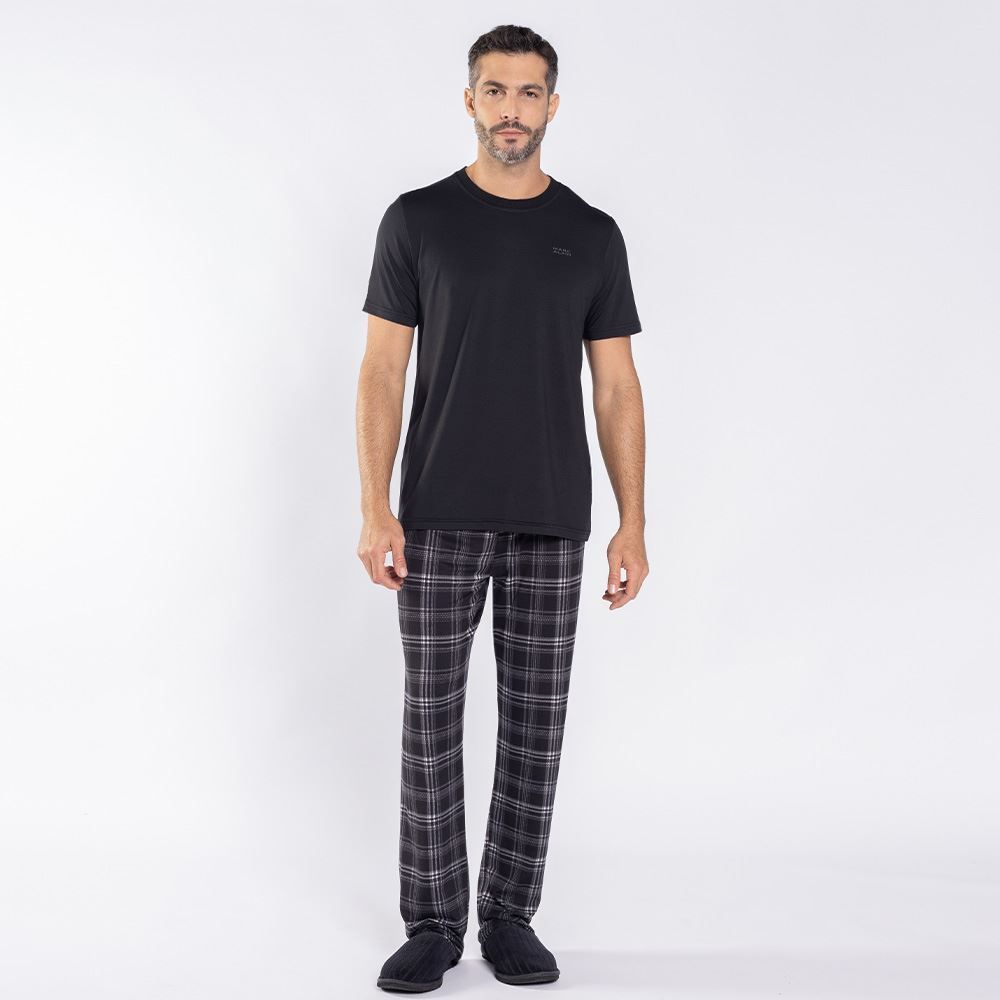 Pijama Masculino Calça e Manga Curta Marc Alain