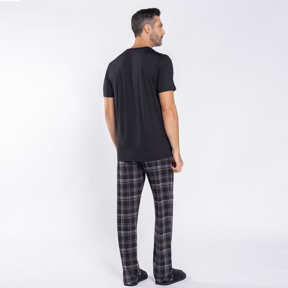 Pijama Masculino Calça e Manga Curta Marc Alain