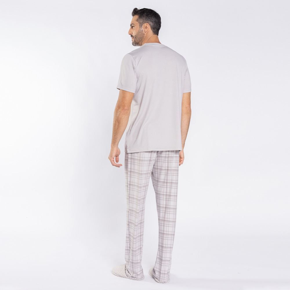 Pijama Masculino Calça e Manga Curta Marc Alain