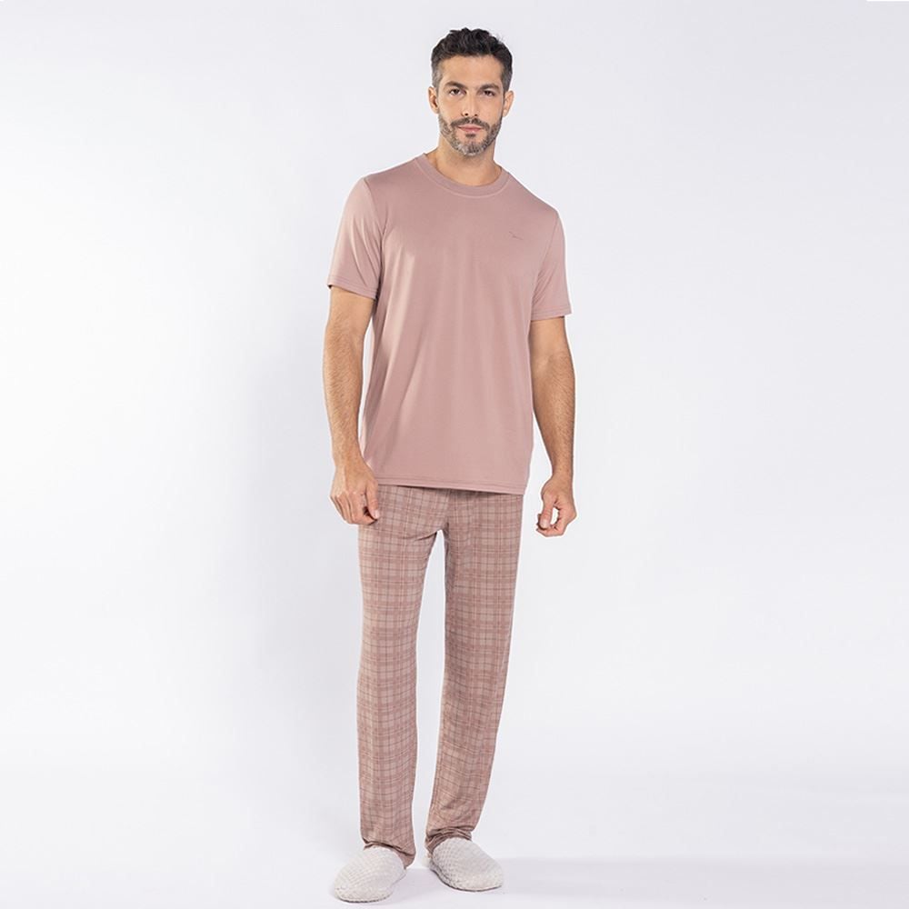 Pijama Masculino Calça e Manga Curta Marc Alain
