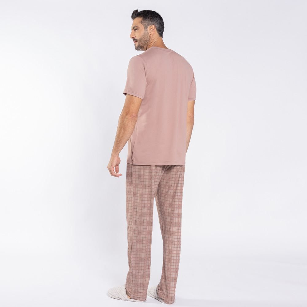 Pijama Masculino Calça e Manga Curta Marc Alain