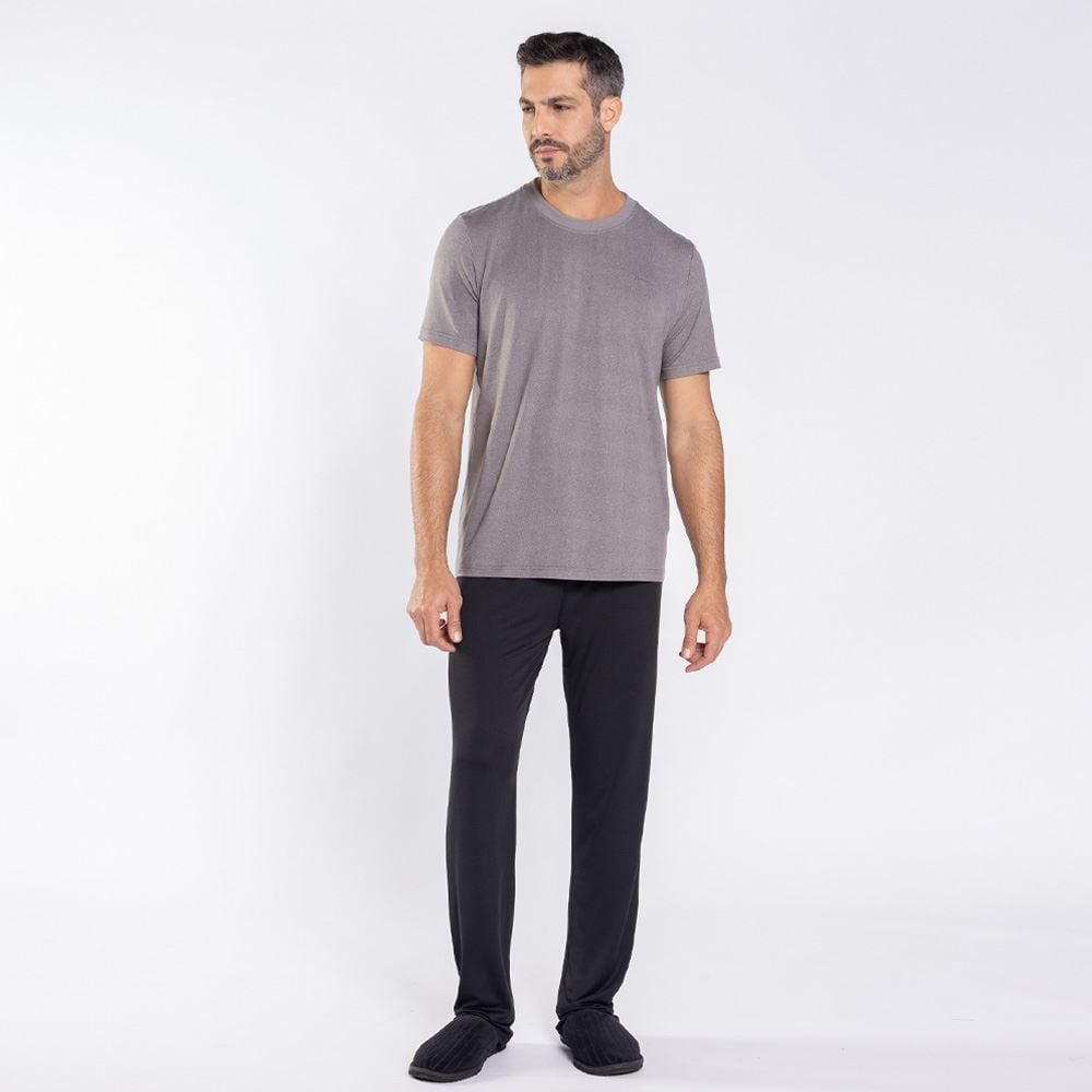 Pijama Masculino Calça e Manga Curta Marc Alain
