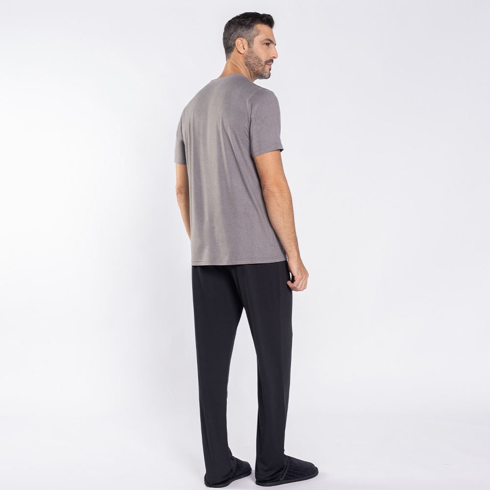 Pijama Masculino Calça e Manga Curta Marc Alain