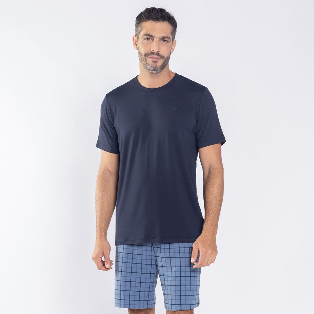 Pijama Masculino Curto Peletizado Marc Alain